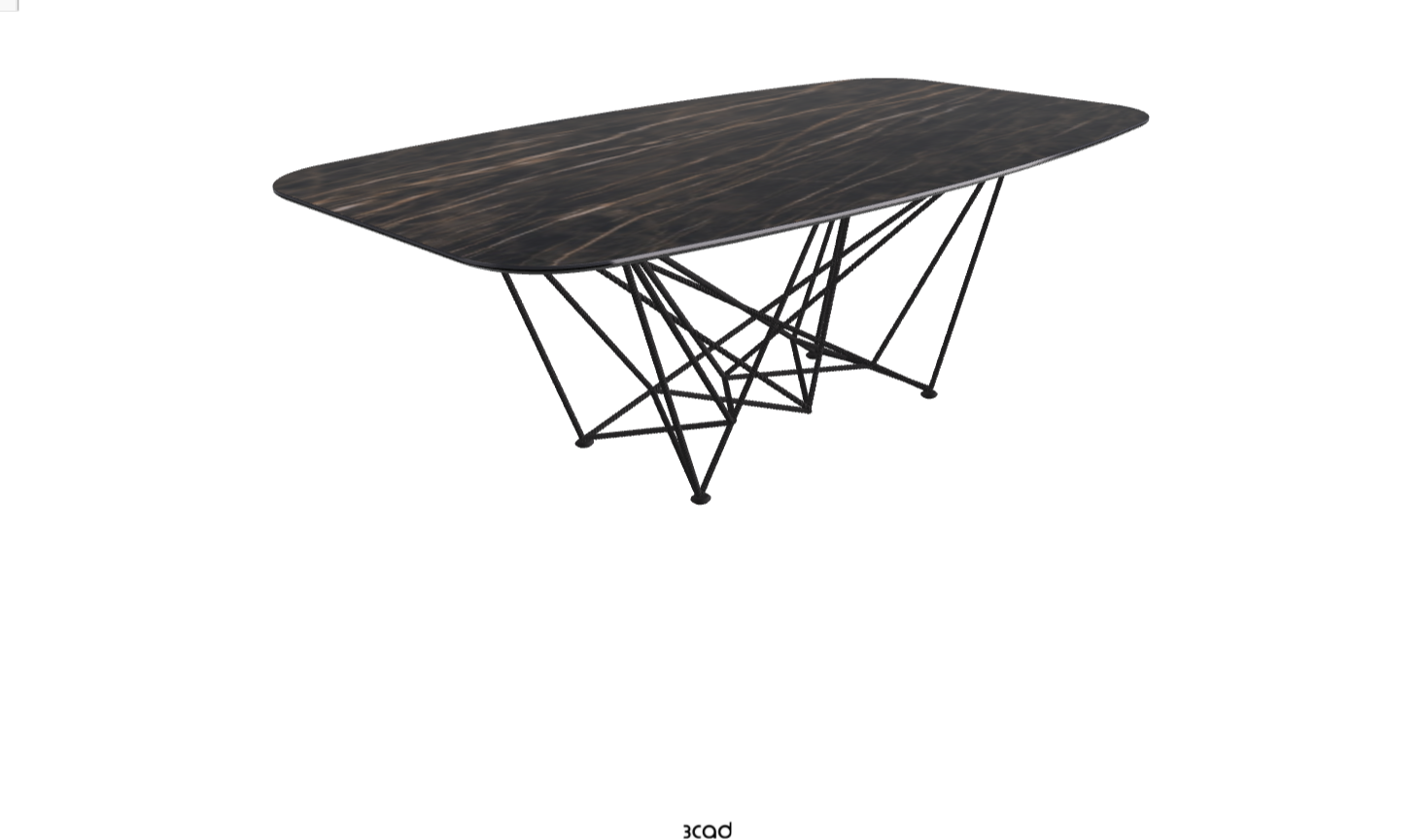 Cattelan Italia Gordon Keramik Biscuit & Polygon Shaped Dining Table
