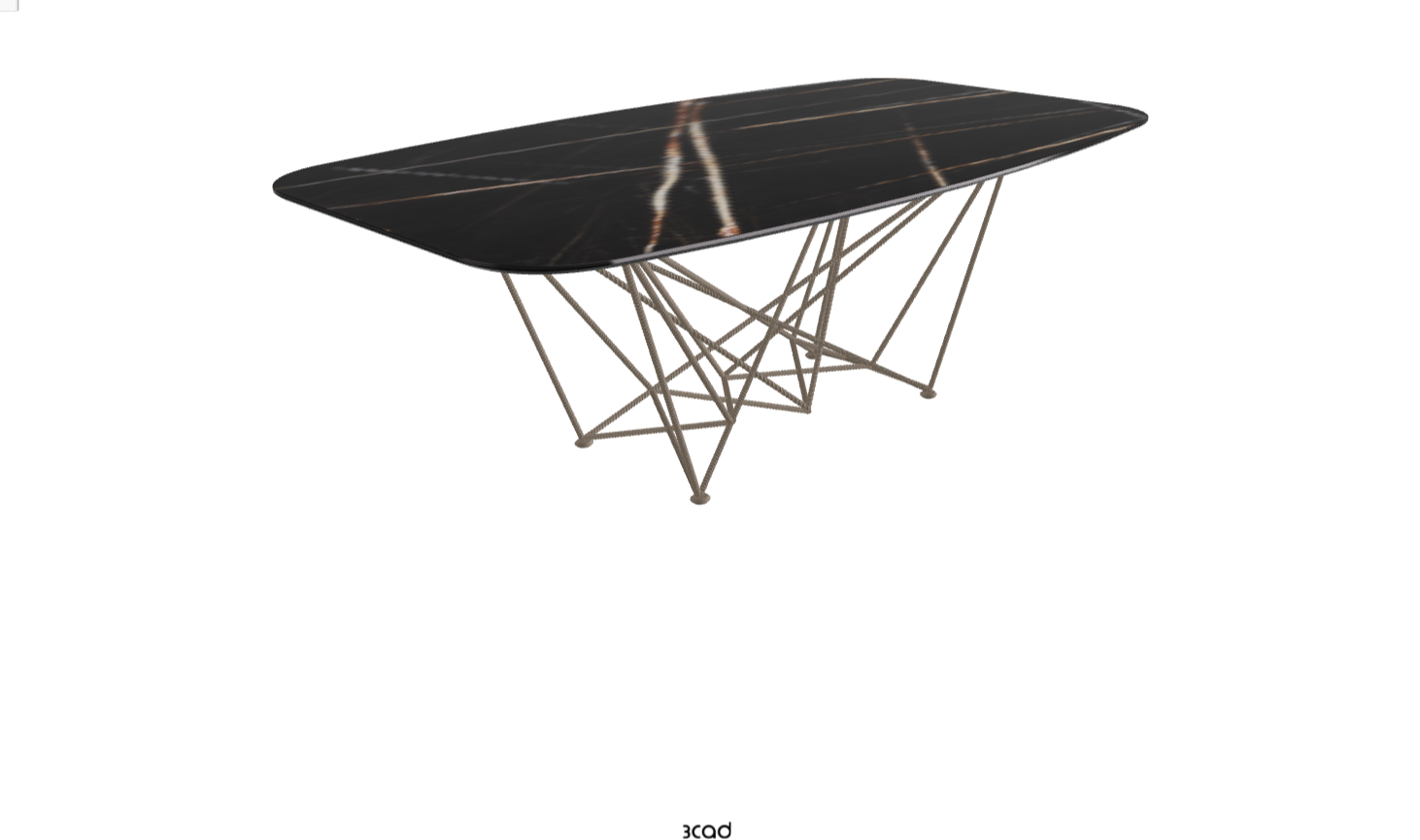 Cattelan Italia Gordon Keramik Biscuit & Polygon Shaped Dining Table