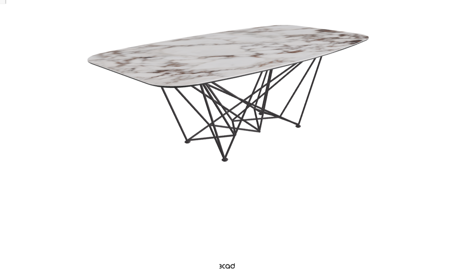 Cattelan Italia Gordon Keramik Biscuit & Polygon Shaped Dining Table
