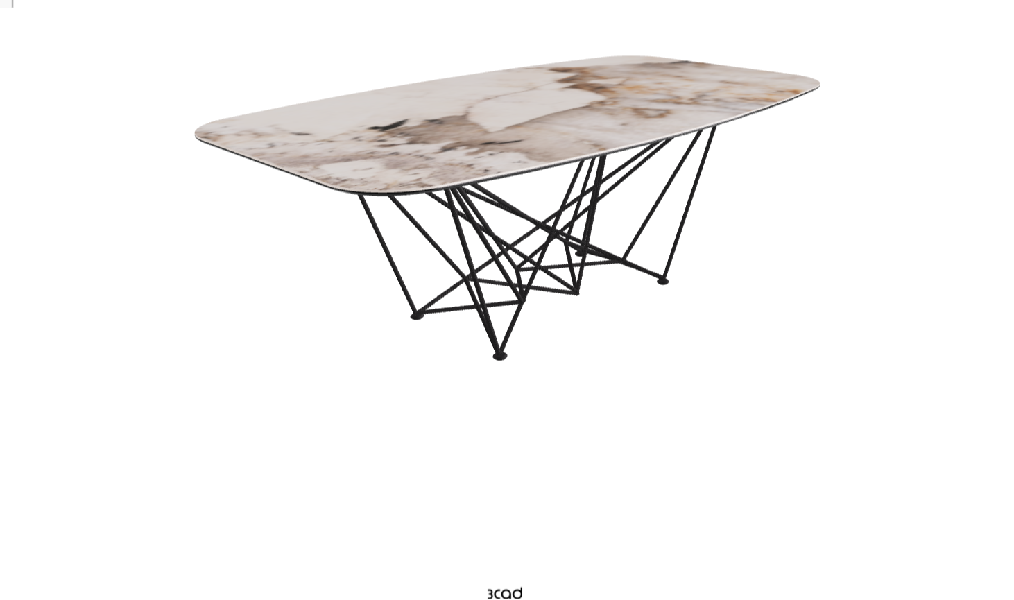 Cattelan Italia Gordon Keramik Biscuit & Polygon Shaped Dining Table