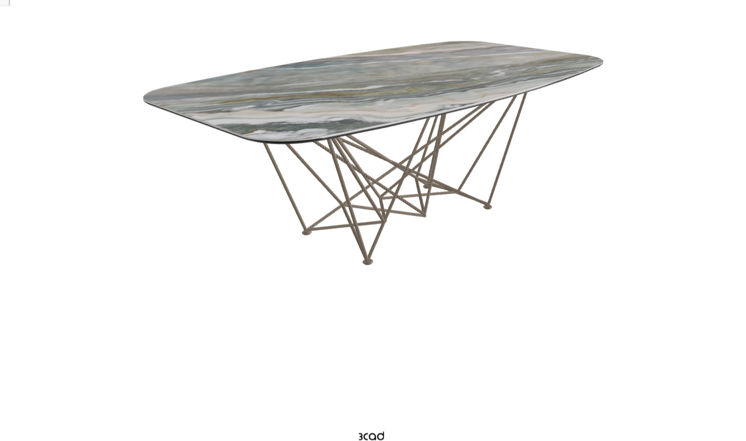 Cattelan Italia Gordon Keramik Biscuit & Polygon Shaped Dining Table