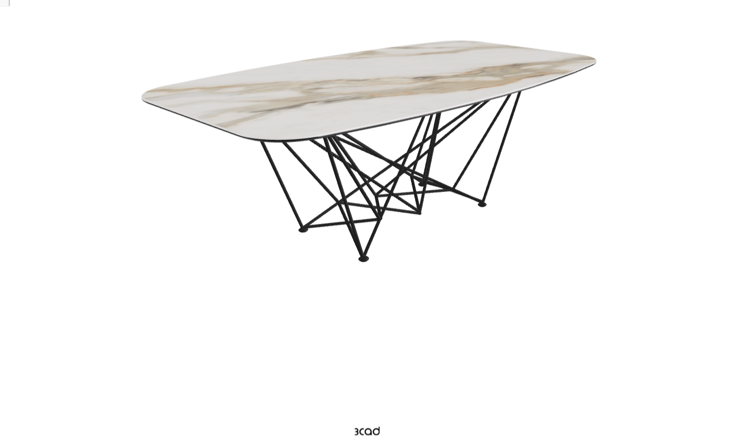 Cattelan Italia Gordon Keramik Biscuit & Polygon Shaped Dining Table