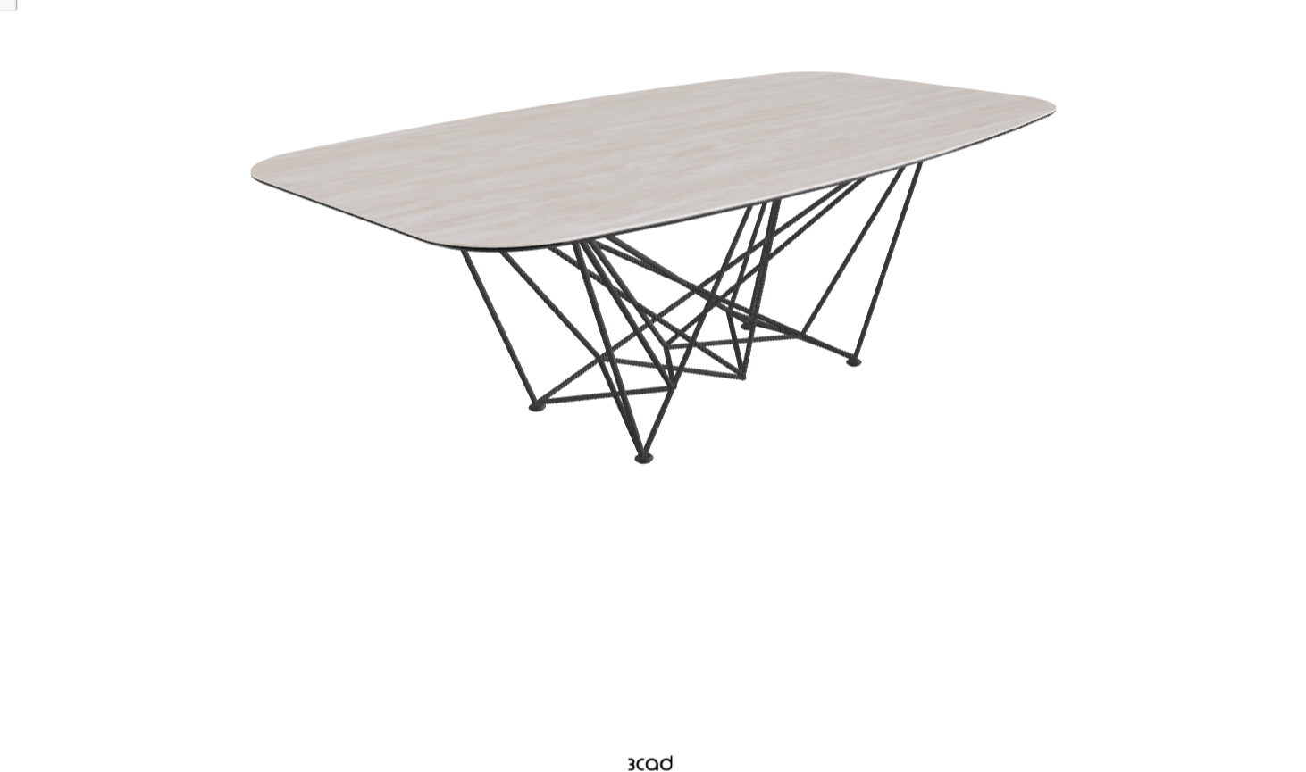Cattelan Italia Gordon Keramik Biscuit & Polygon Shaped Dining Table