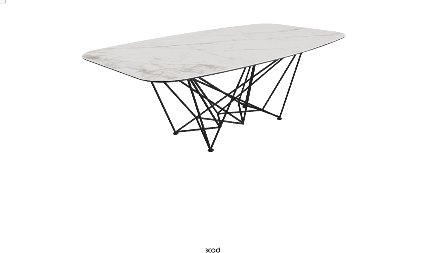 Cattelan Italia Gordon Keramik Biscuit & Polygon Shaped Dining Table