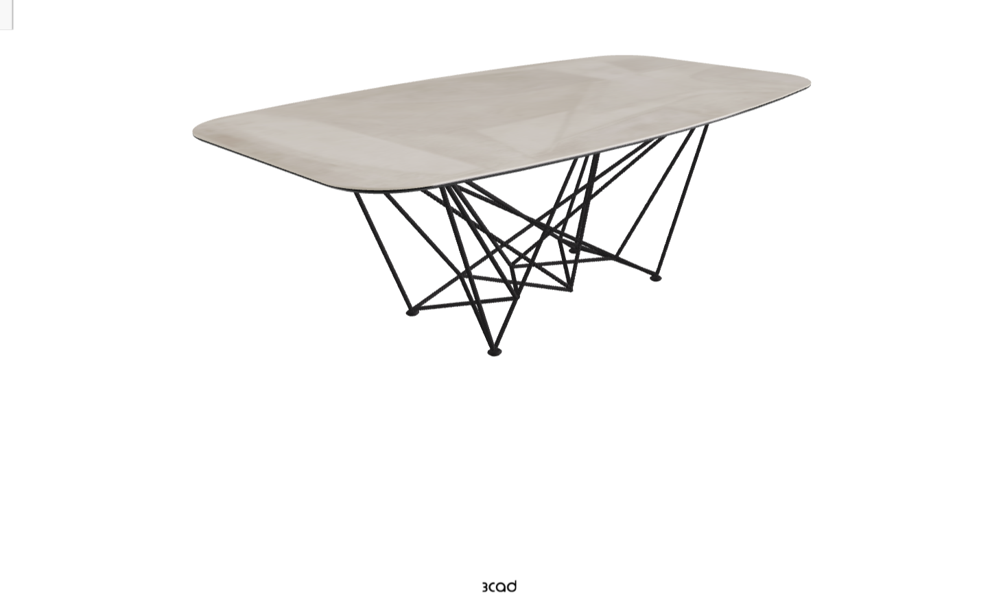 Cattelan Italia Gordon Keramik Biscuit & Polygon Shaped Dining Table
