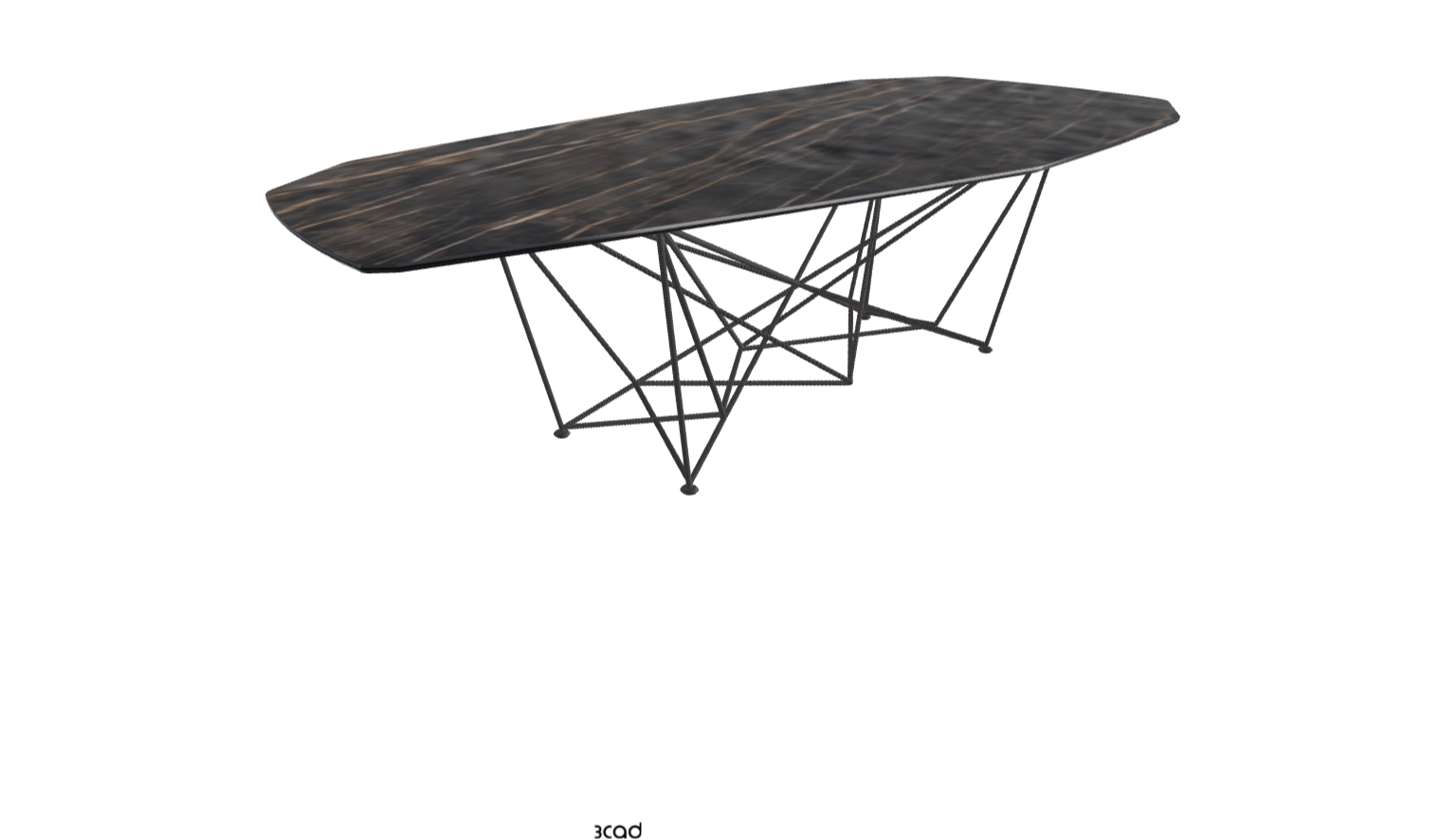 Cattelan Italia Gordon Keramik Biscuit & Polygon Shaped Dining Table