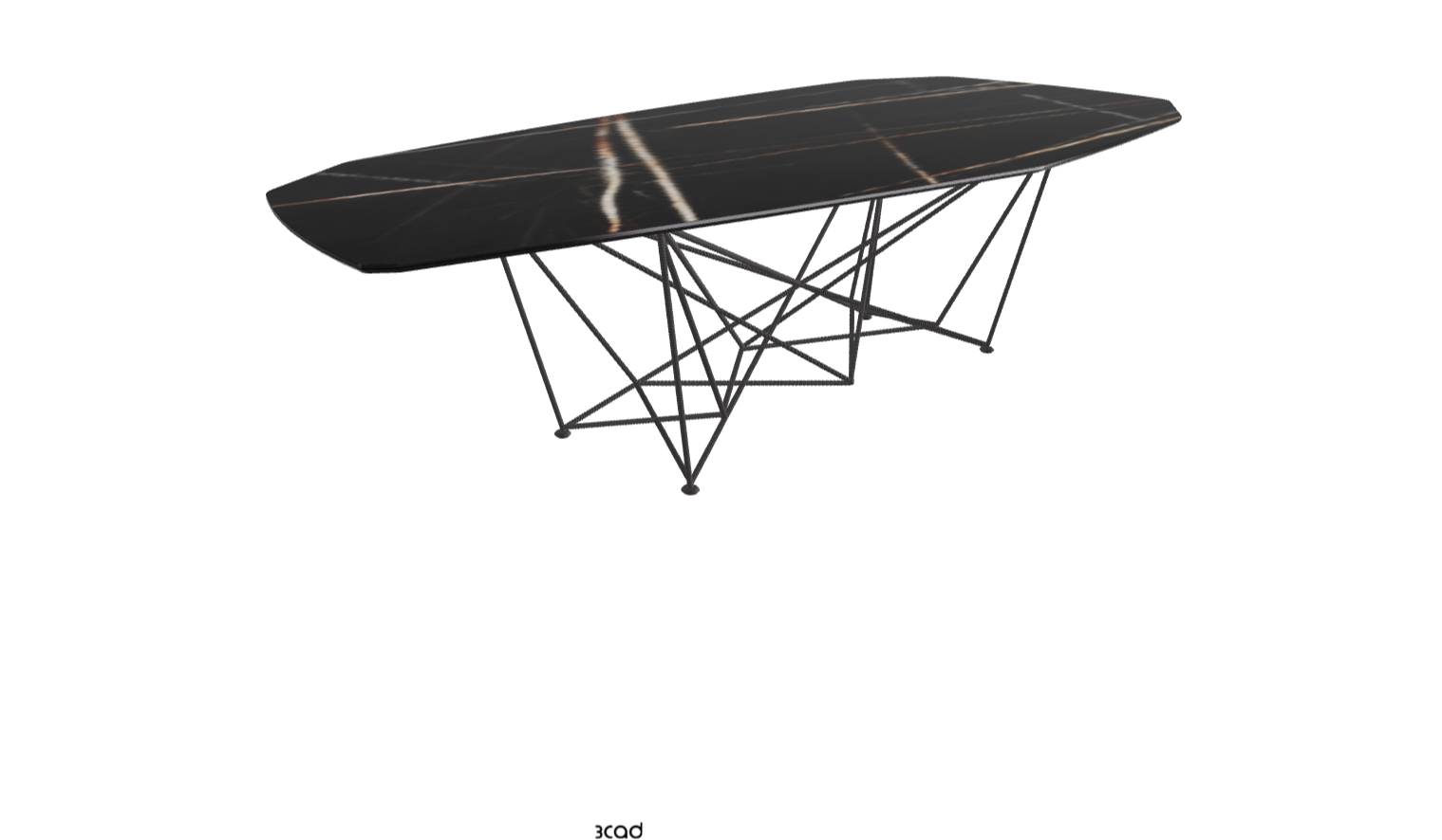 Cattelan Italia Gordon Keramik Biscuit & Polygon Shaped Dining Table