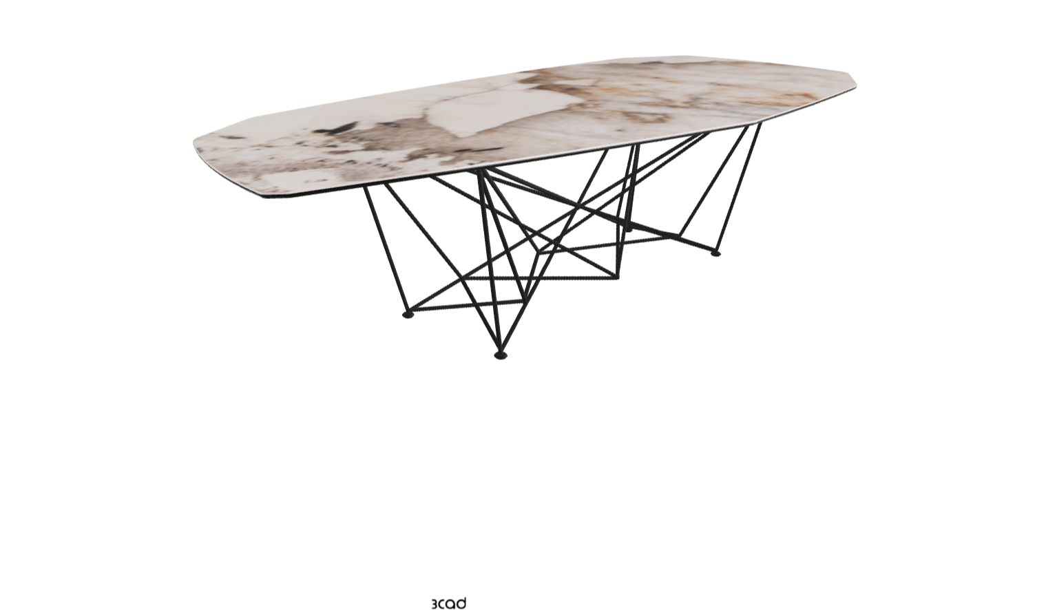 Cattelan Italia Gordon Keramik Biscuit & Polygon Shaped Dining Table
