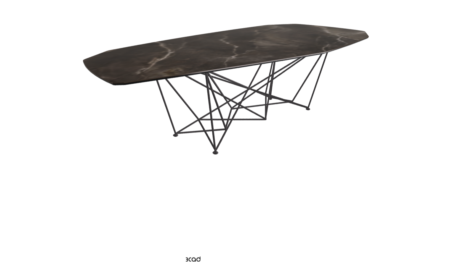 Cattelan Italia Gordon Keramik Biscuit & Polygon Shaped Dining Table