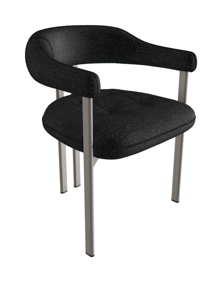 Greta Dining Armchair_Titanium Embossed_Fabric_B246