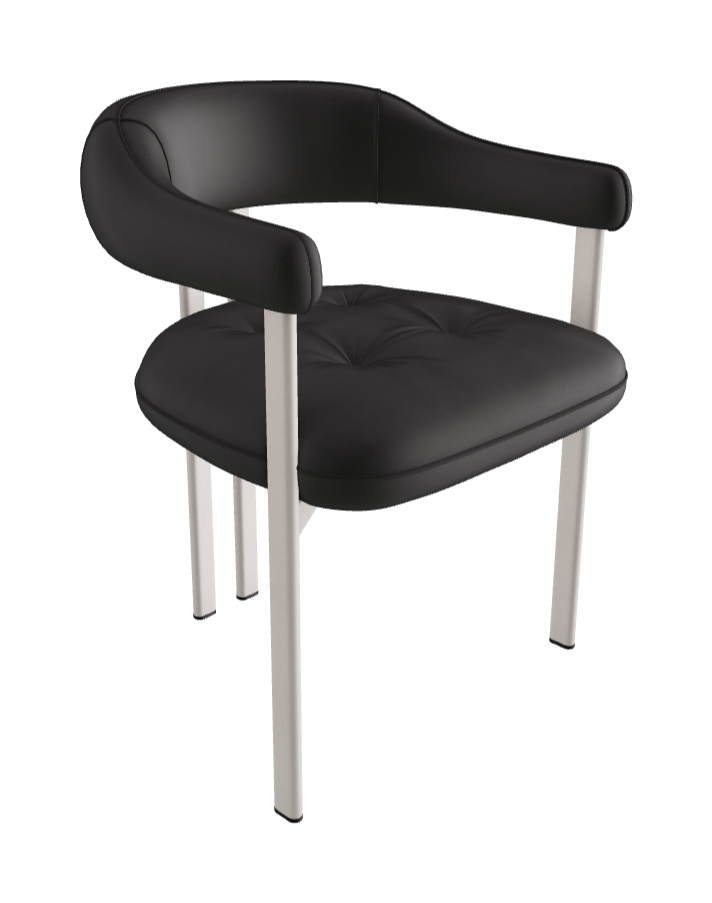 Greta Dining Armchair_Pearl Embossed_Fabric_B927