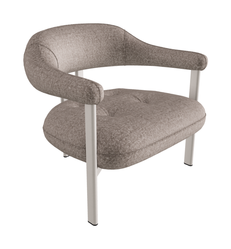 Greta Lounge Armchair_Pearl Embossed_Fabric_B242
