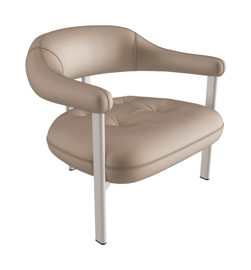 Greta Lounge Armchair_Pearl Embossed_Fabric_B926