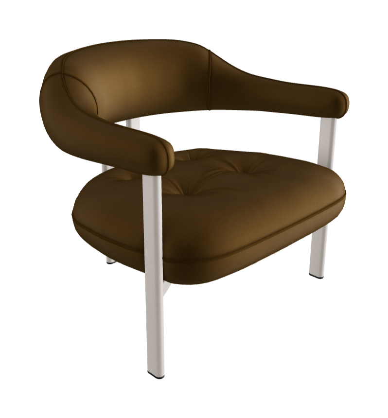 Greta Lounge Armchair_Pearl Embossed_Fabric_B931