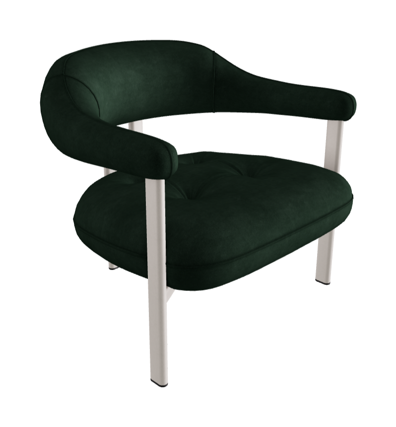 Greta Lounge Armchair_Pearl Embossed_Micro Nubuk_Musk