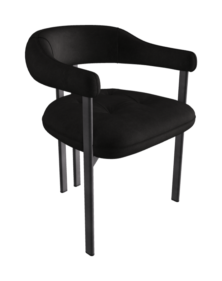 Greta Dining Armchair_Graphite Embossed_Micro Nubuk_Lead