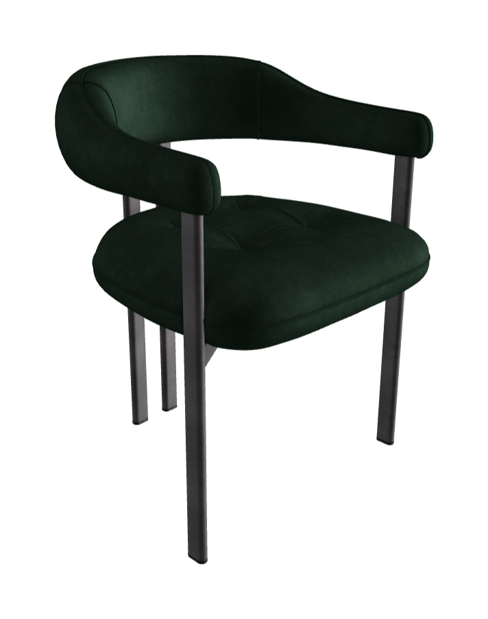 Greta Dining Armchair_Graphite Embossed_Micro Nubuk_Musk