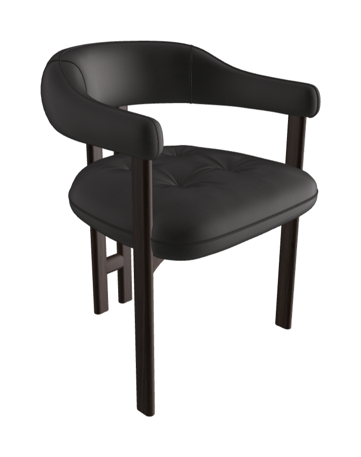 Greta Wood Dining Armchair_Burned Oak Stained Ashwood_Fabric_B927