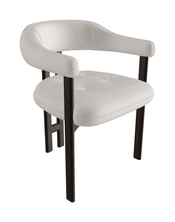 Greta Wood Dining Armchair_Burned Oak Stained Ashwood_Category B Fabric_B117-T10