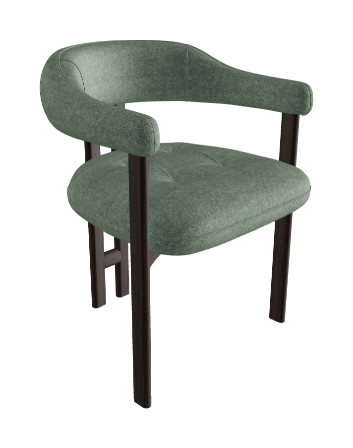 Greta Wood Dining Armchair_Burned Oak Stained Ashwood_Category A Fabric_A010-T80