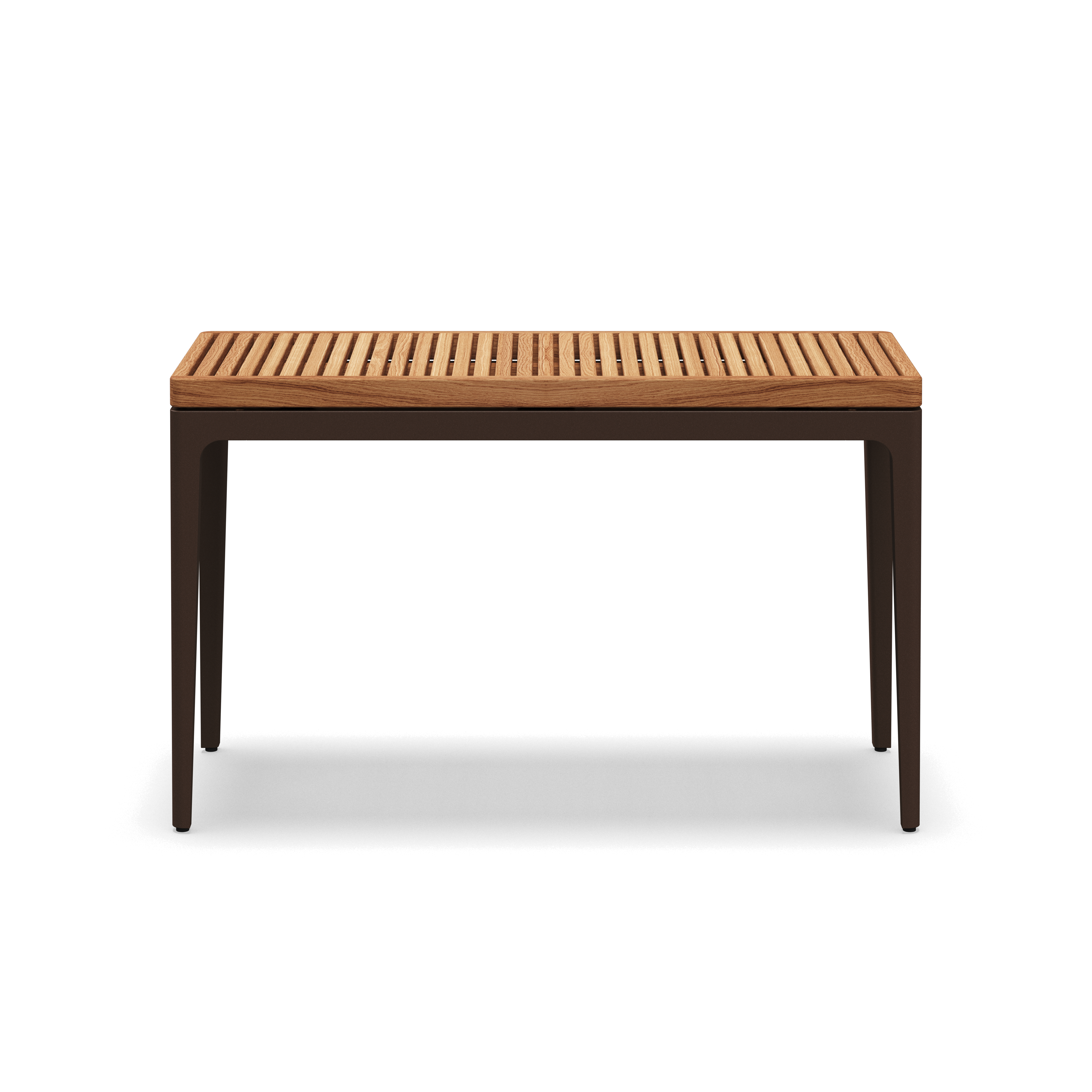 Gloster Grid Small Console Table - Teak Top
