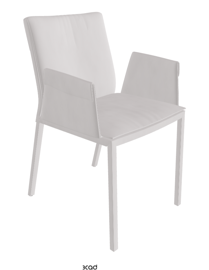 Isabel Standard Back Dining Armchair_Micro Nubuk_White