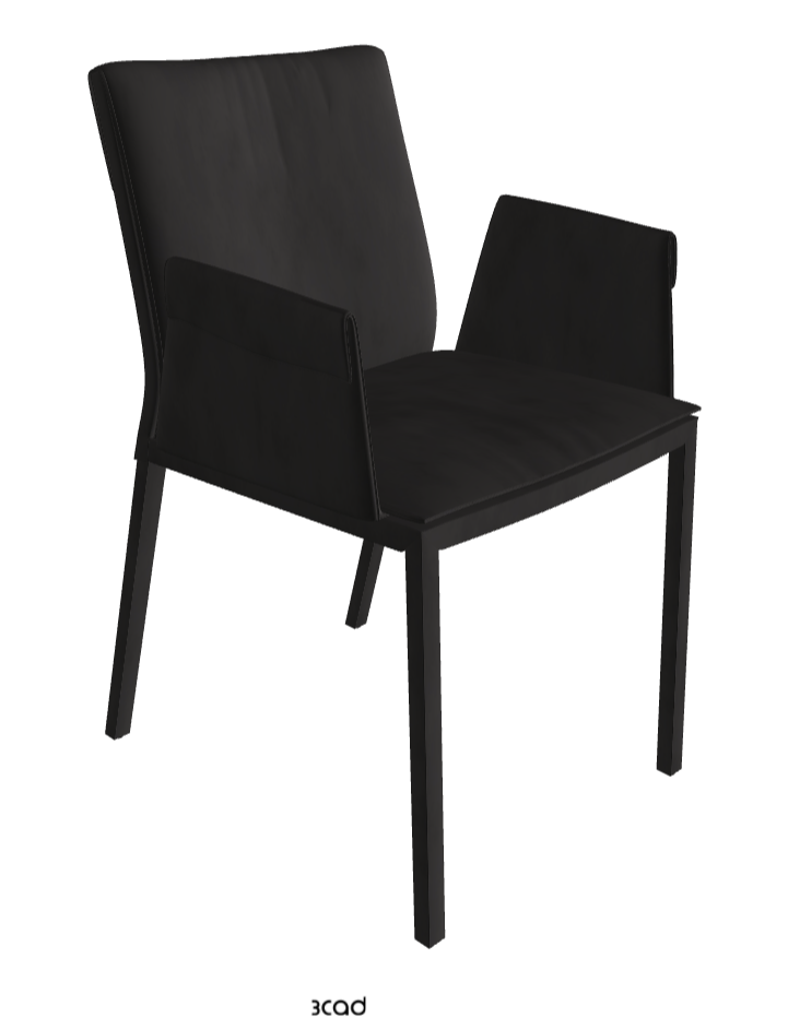 Isabel Standard Back Dining Armchair_Micro Nubuk_Charcoal