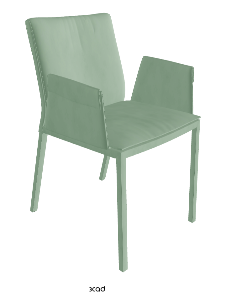 Isabel Standard Back Dining Armchair_Micro Nubuk_Mint