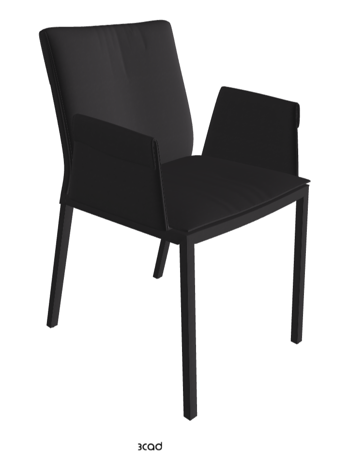 Isabel Standard Back Dining Armchair_Glove Soft Leather_Hornet