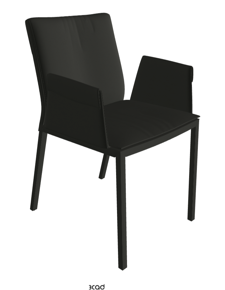 Isabel Standard Back Dining Armchair_Soft Leather_Smoke