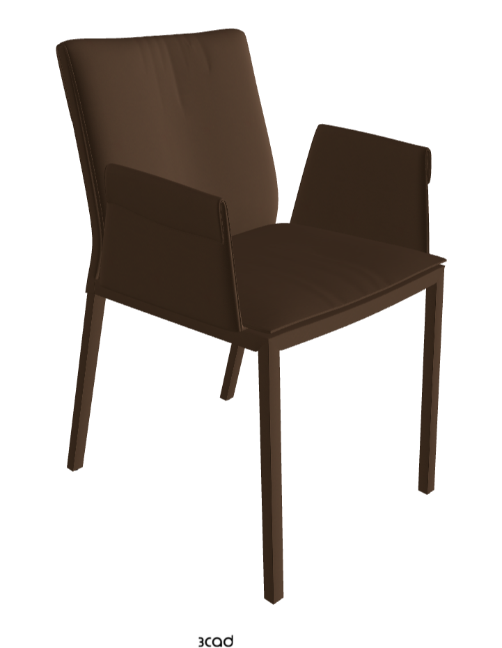 Isabel Standard Back Dining Armchair_Soft Leather_Biscotto