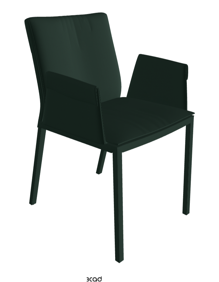 Isabel Standard Back Dining Armchair_Soft Leather_Sherwood