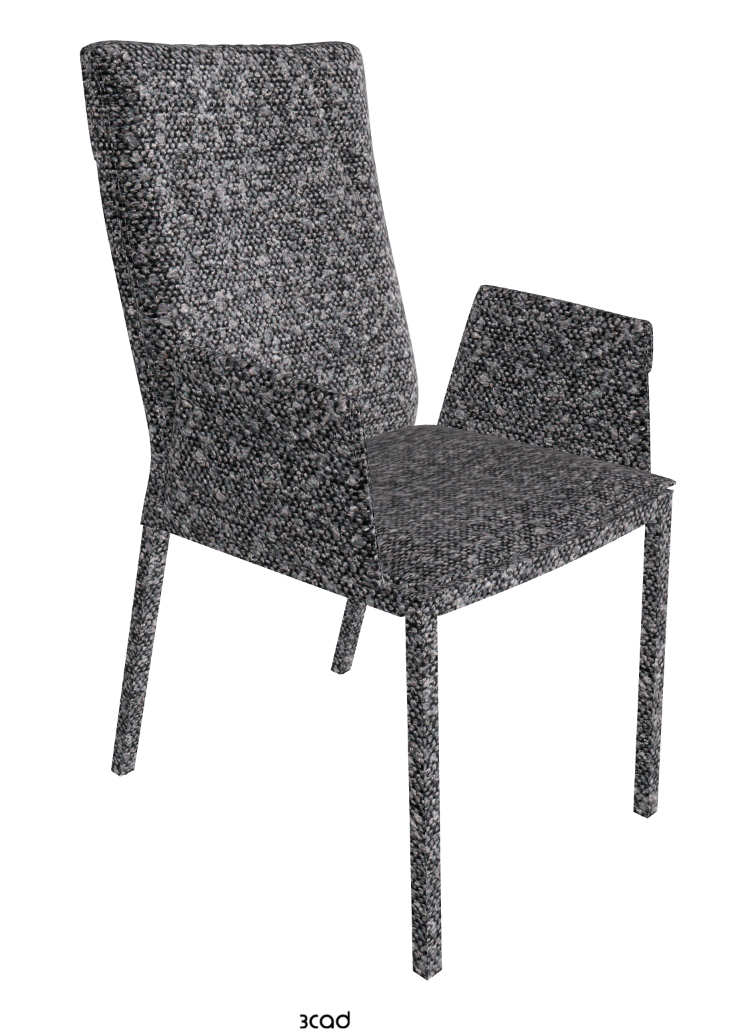Isabel High Back Dining Armchair_Fabric:_B244