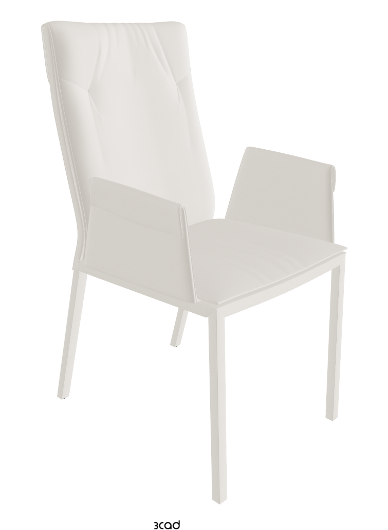 Isabel High Back Dining Armchair_Glove Soft Leather:_Dover