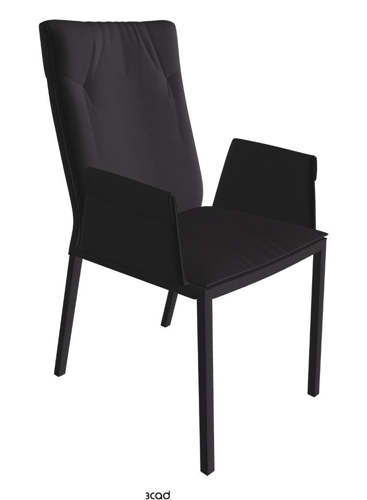 Isabel High Back Dining Armchair_Glove Soft Leather:_Hornet