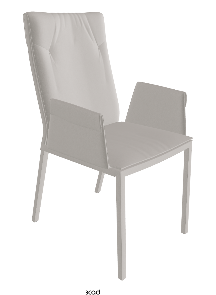 Isabel High Back Dining Armchair_Soft Leather:_Dakota