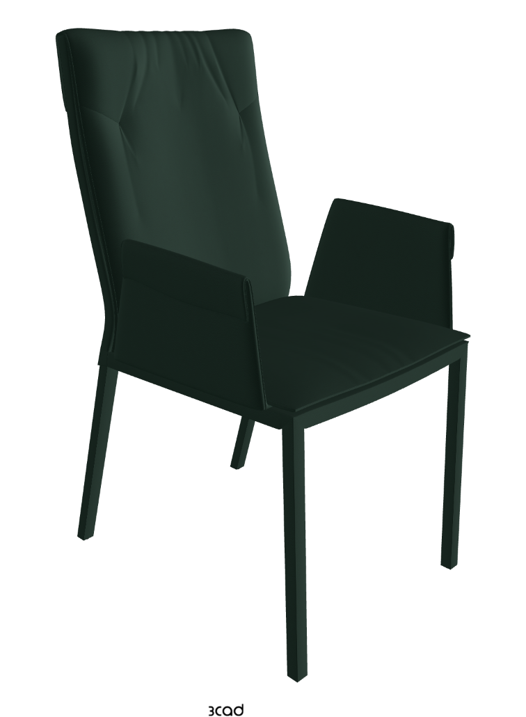 Isabel High Back Dining Armchair_Soft Leather:_Sherwood
