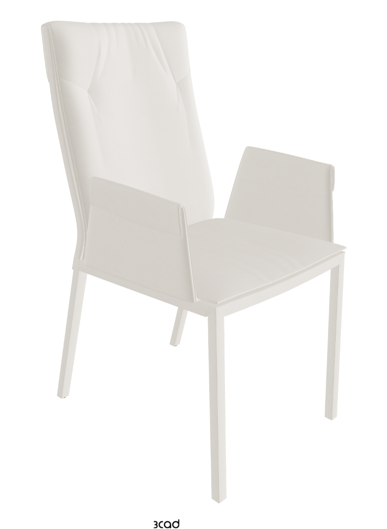 Isabel High Back Dining Armchair_Synthetic Leather:_Lino