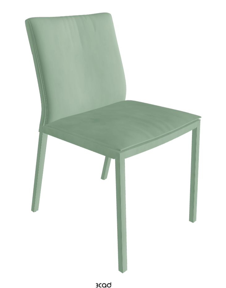 Isabel Standard Back Dining Chair_Micro Nubuk_Mint