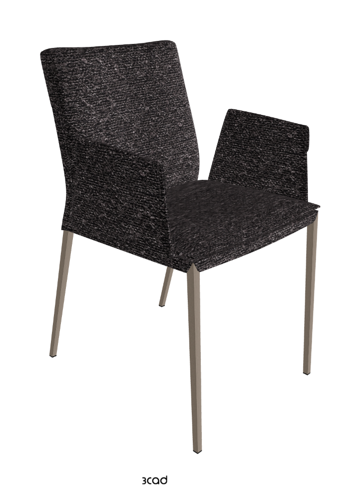 Isabel ML Dining Armchair_Titanium Embossed_Fabric_B246