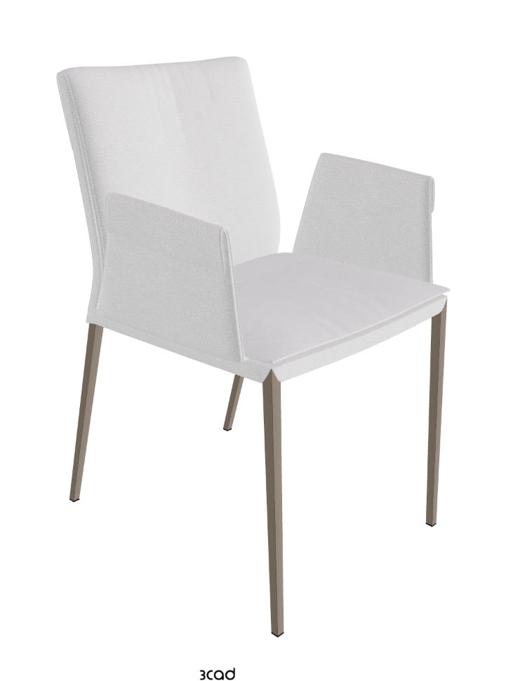 Isabel ML Dining Armchair_Titanium Embossed_Fabric_B921
