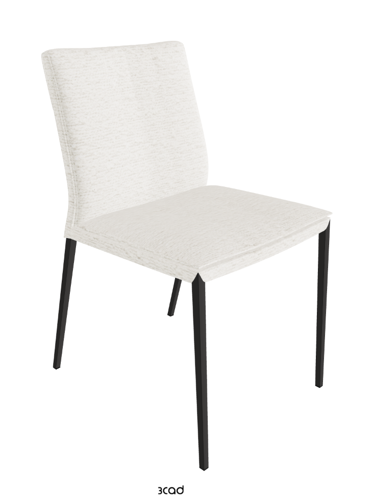 Isabel ML Dining Chair_Matt Graphite_Fabric_B240