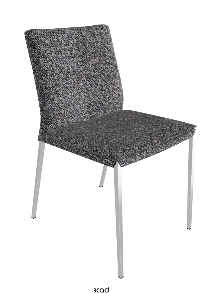 Isabel ML Dining Chair_Black Chrome_Fabric-_B244
