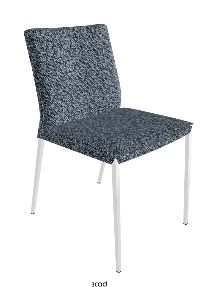 Isabel ML Dining Chair_Chrome_Fabric:_B245