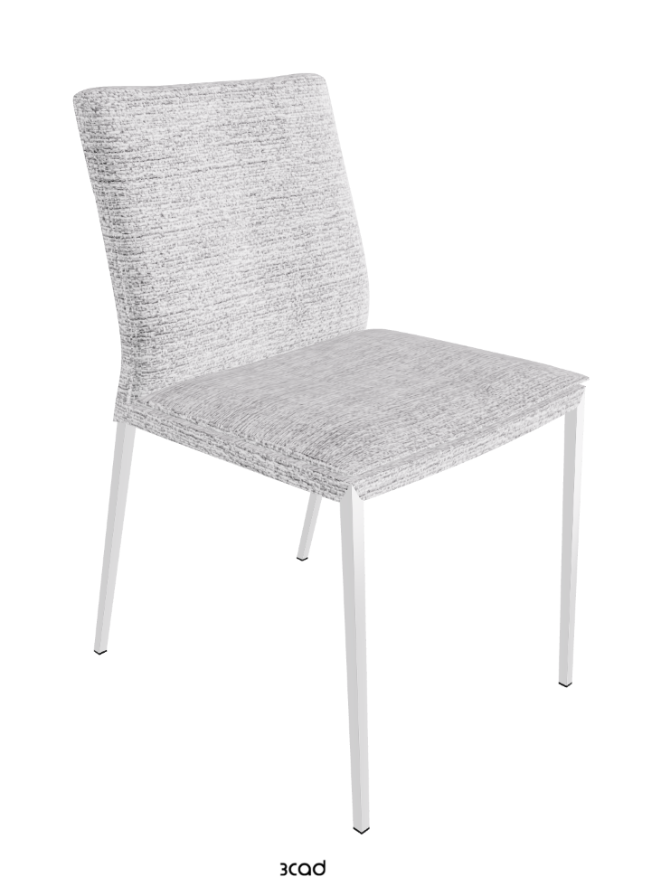 Isabel ML Dining Chair_Chrome_Fabric:_B810