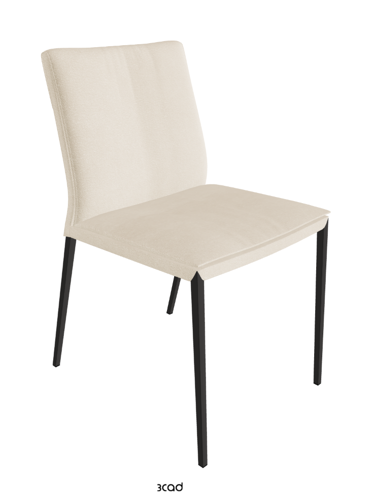 Isabel ML Dining Chair_Matt Graphite_Fabric_B922
