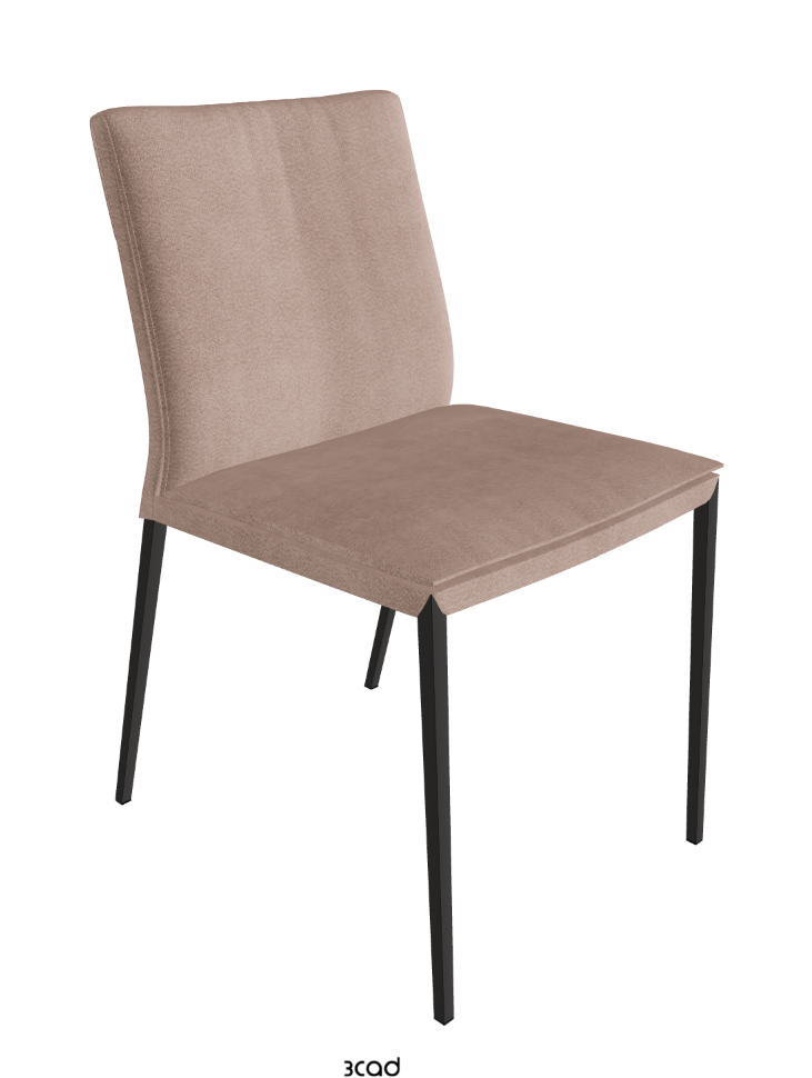 Isabel ML Dining Chair_Matt Graphite_Fabric_B925