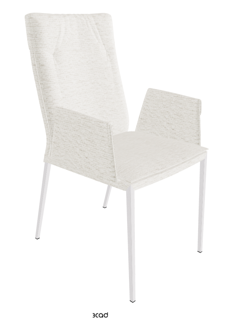 Isabel ML High-Back Dining Armchair_Pearl Embossed_Fabric_B240