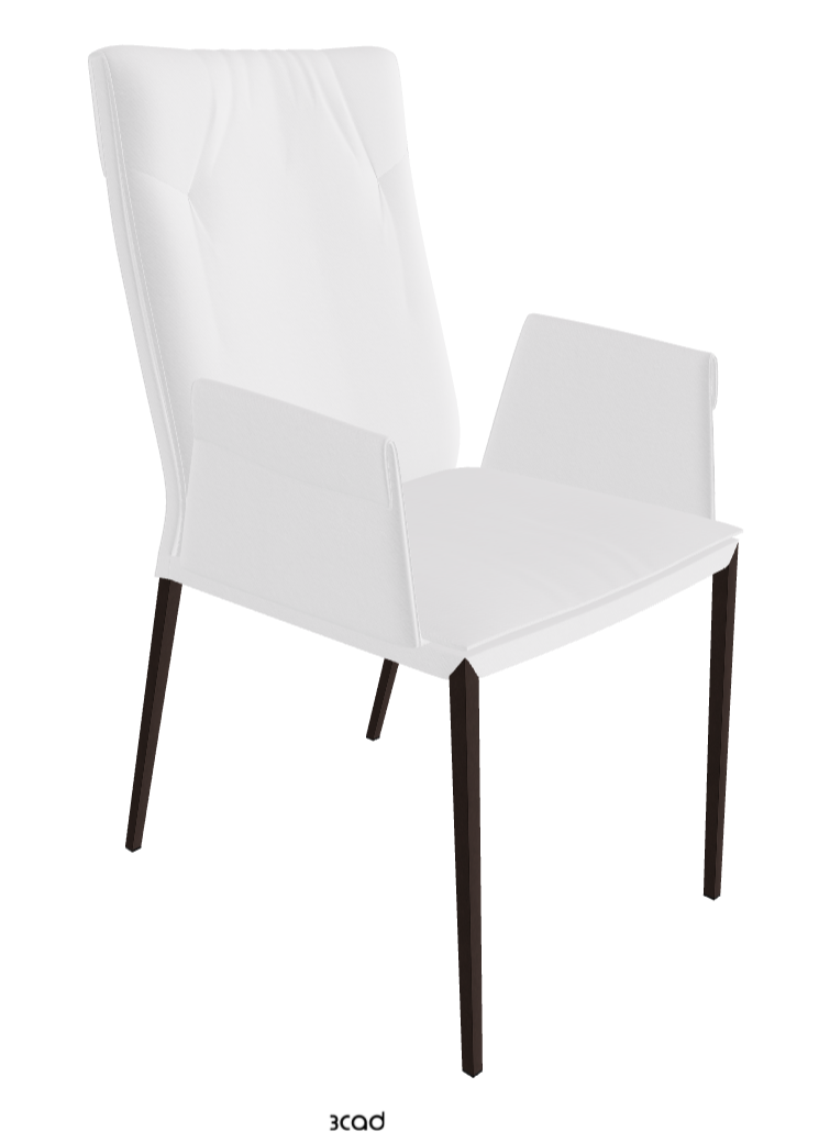 Isabel ML High-Back Dining Armchair_Bronze Embossed_Fabric_B920