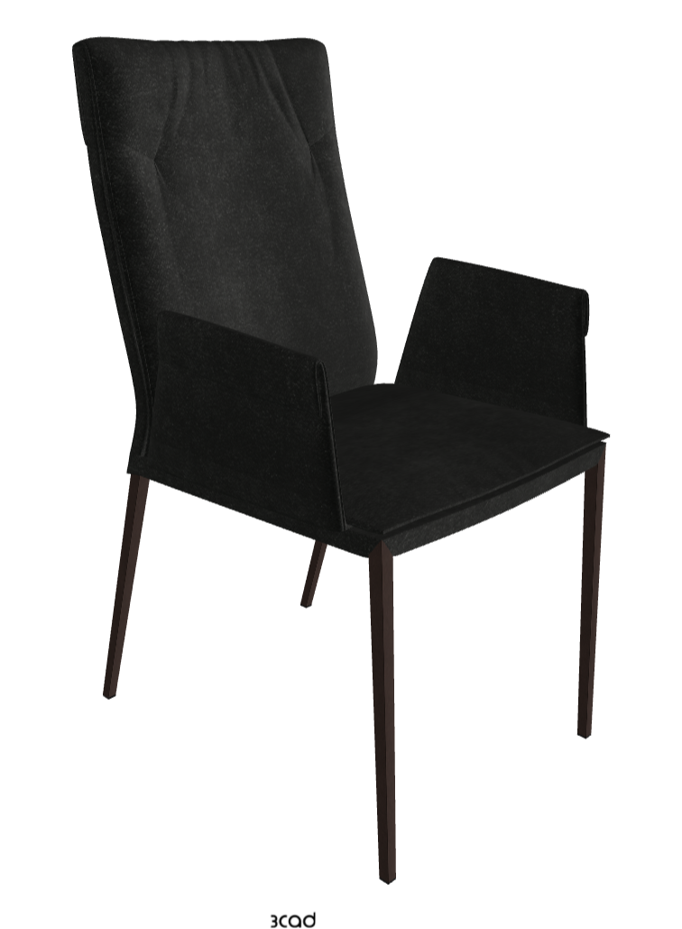 Isabel ML High-Back Dining Armchair_Bronze Embossed_Fabric_B932